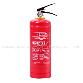Portable dry powder fire extinguisher